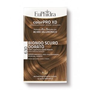 EUPHIDRA COLORPRO XD 630 BIONDO SCURO DORATO GEL COLORANTE CAPELLI IN FLACONE + ATTIVANTE + BALSAMO + GUANTI