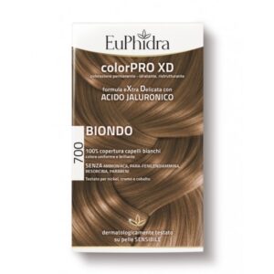 EUPHIDRA COLORPRO XD 700 BIONDO GEL COLORANTE CAPELLI IN FLACONE + ATTIVANTE + BALSAMO + GUANTI