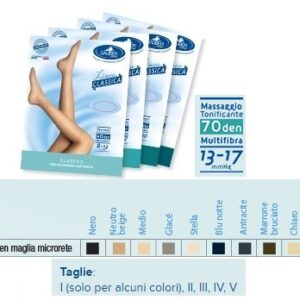 SAUBER COLLANT 70 DENARI MAGLIA MICRORETE NEUTRO BEIGE 3 LINEA CLASSICA