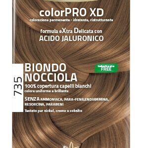 EUPHIDRA COLORPRO XD 735 BIONDO NOCCIOLA GEL COLORANTE CAPELLI IN FLACONE + ATTIVANTE + BALSAMO + GUANTI