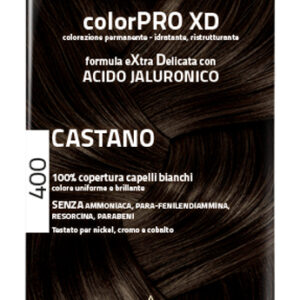 EUPHIDRA COLORPRO XD 400 CASTANO GEL COLORANTE CAPELLI IN FLACONE + ATTIVANTE + BALSAMO + GUANTI