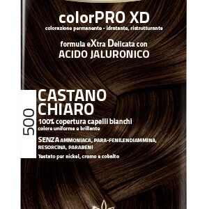EUPHIDRA COLORPRO XD 500 CAST CHIARO GEL COLORANTE CAPELLI IN FLACONE + ATTIVANTE + BALSAMO + GUANTI