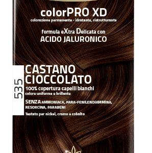 EUPHIDRA COLORPRO XD 535 CASTANO CIOCCOLATO GEL COLORANTE CAPELLI IN FLACONE + ATTIVANTE + BALSAMO + GUANTI