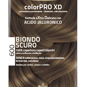 EUPHIDRA COLORPRO XD 600 BIONDO SCURO GEL COLORANTE CAPELLI IN FLACONE + ATTIVANTE + BALSAMO + GUANTI