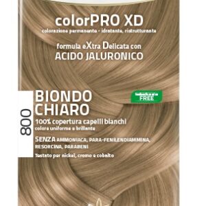 EUPHIDRA COLORPRO XD 800 BIONDO CHIARO GEL COLORANTE CAPELLI IN FLACONE + ATTIVANTE + BALSAMO + GUANTI