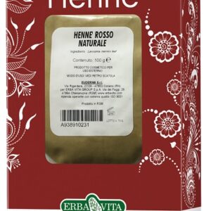 HENNE COLORANTE CAPELLI ROSSO NATURALE 100 G