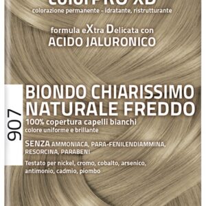 EUPHIDRA COLORPRO XD 907 BIONDO CHIARO MOGANO NATURALE F COLORE + ATTIVANTE + BALSAMO + CUFFIA + GUANTI