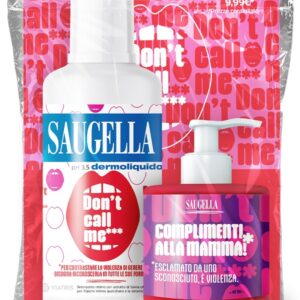 SAUGELLA BUNDLE DERMOLIQUIDO DON'T CALL ME 1 SAUGELLA DERMOLIQUIDO 500 ML CON ETICHETTA EDIZIONE LIMITATA + 1 MINISIZE SAMPLE CON PUMP 150 ML
