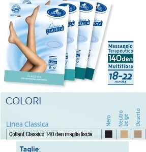 SAUBER COLLANT 140 DENARI MAGLIA LISCIA NEUTRO BEIGE 4 LINEA CLASSICA